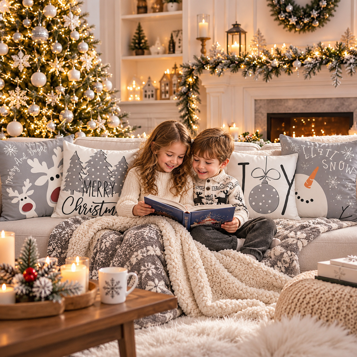 Christmas Pillow Covers – Set of 4