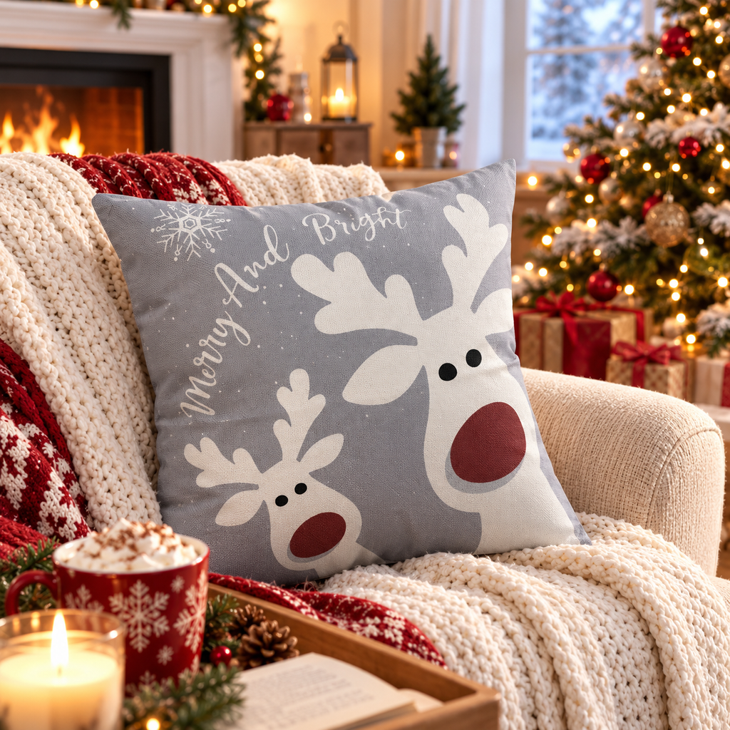 Christmas Pillow Covers – Set of 4